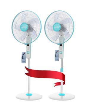 ARION Turbo Stand Fan with remote control set of 2
