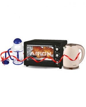ARION Electric Oven 36L AR-3602 + ARION Chopper AR-823 + Arion Electric kettle Model AR-1769,1.7 Liter
