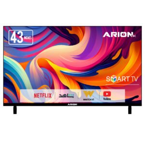Arion 43-Inch Full HD Smart Android TV, A+ Grade Panel, Frameless Design, Wi-Fi, HDMI & USB Connectivity – AR-43 T4S