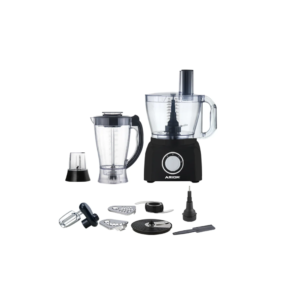 ARION Food Processor 1400Watt, Model AR1400W, Black