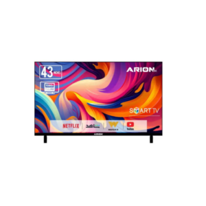 Arion 43-Inch Full HD Smart Android TV, A+ Grade Panel, Frameless Design, Wi-Fi, HDMI & USB Connectivity – AR-43 T4S