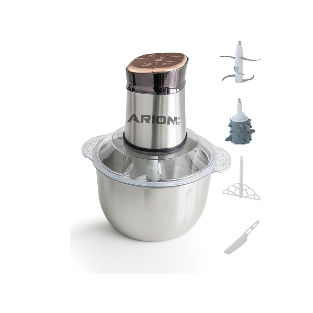 4L Stainless Steel Food Chopper – 900W Copper Motor – Multi-Function Meat & Vegetable Chopper