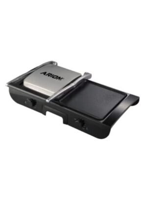 اريون شواية تلامسية وكباس ساندويتش (1800 واط) XL | صانع وجبات متعدد الأغراض غير لاصق بتحكم قابل للتعديل بالحرارة